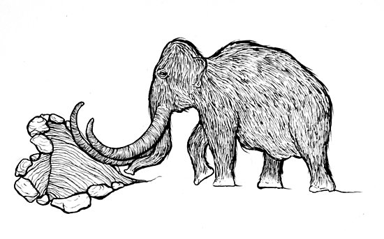 550x343 Primordial Mammoth Love Posters