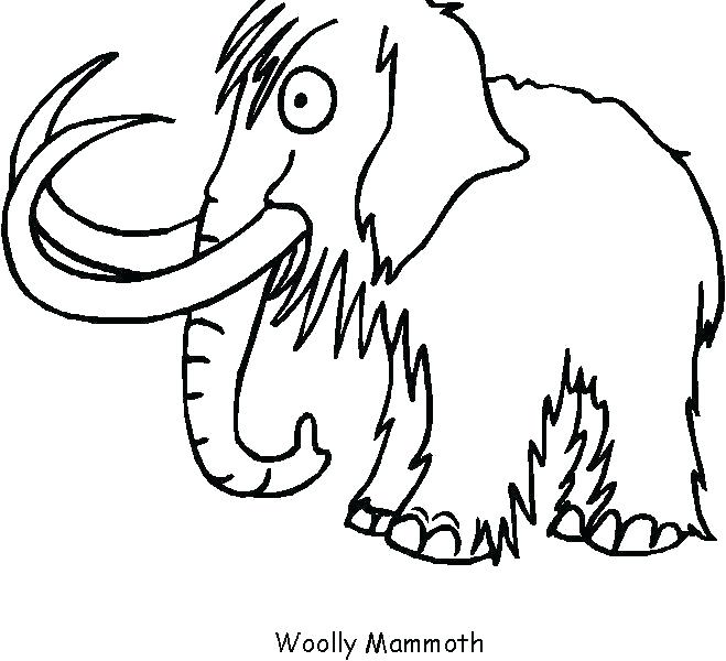 659x600 Wooly Mammoth Colouring Pages Coloring