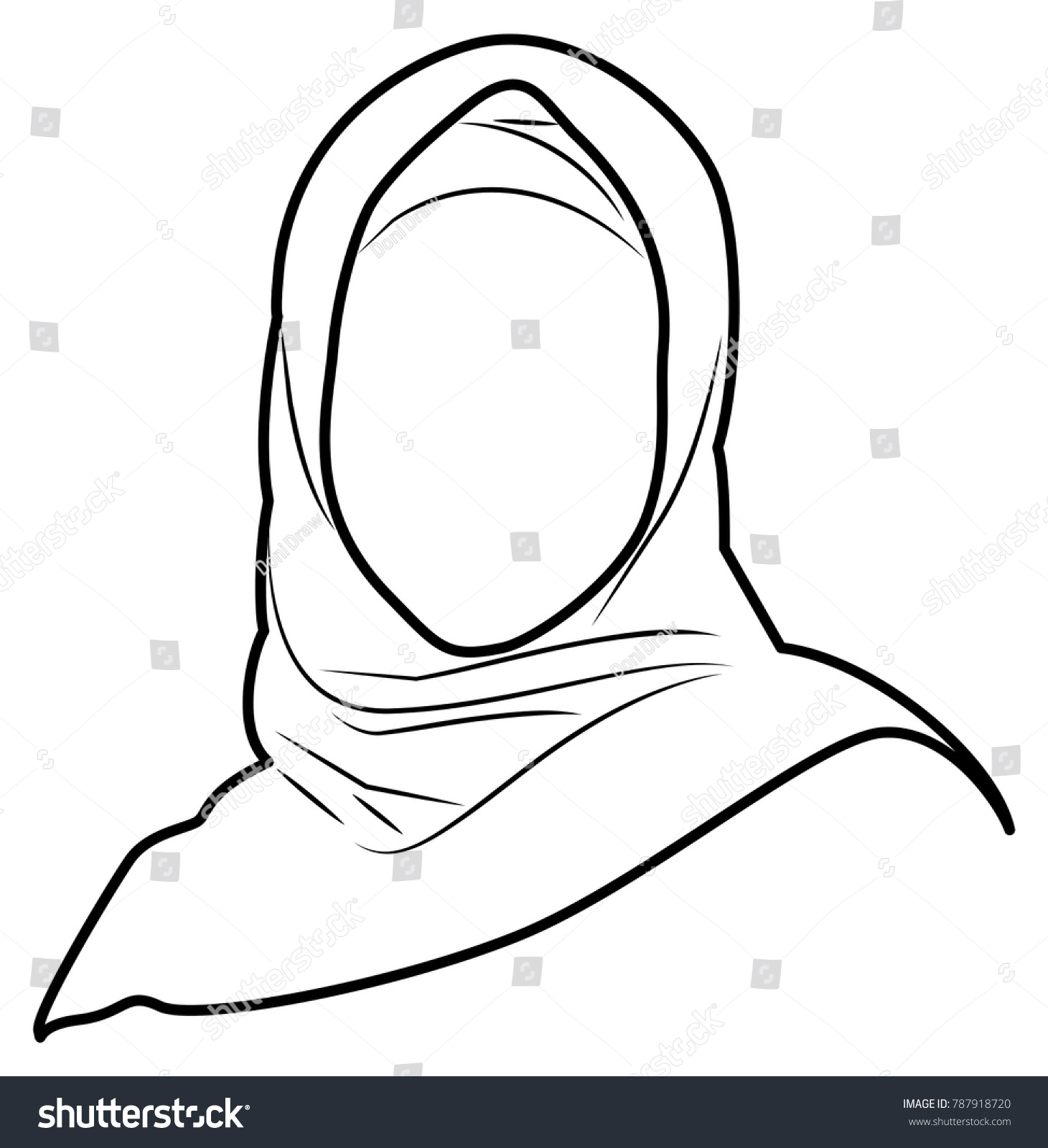 1460x1600 Huge Collection Of 'muslim Women Drawing' Download More Than