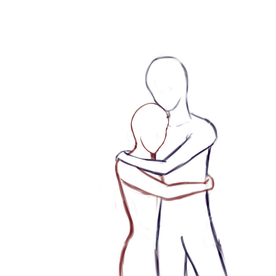 894x894 Arm Drawing Hugging For Free Download