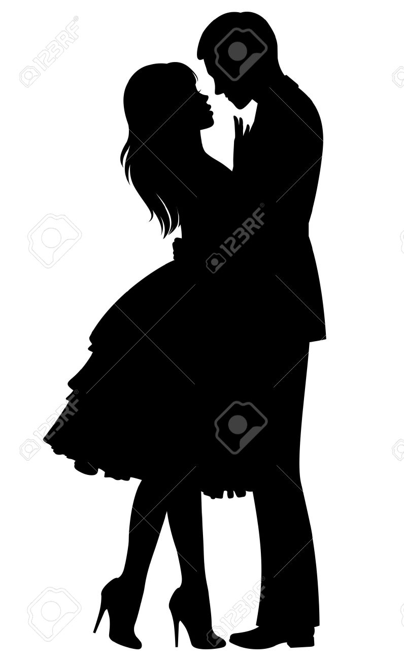 796x1300 Collection Of 'man And Woman Hugging Silhouette' Download More