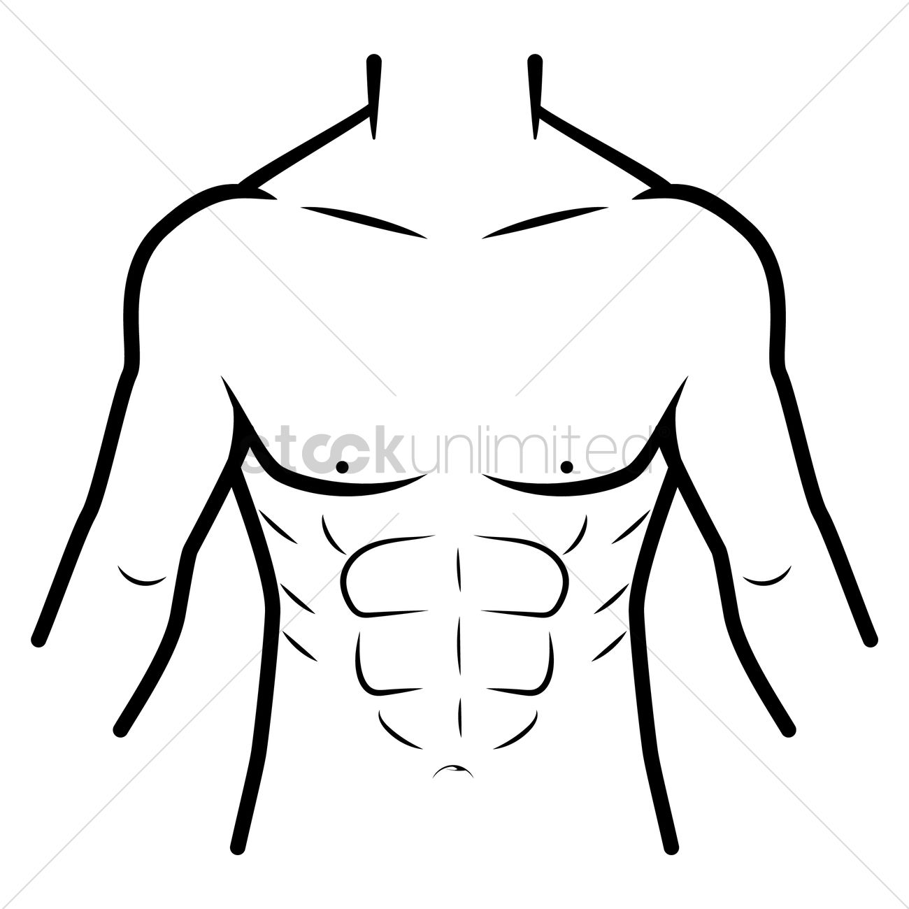 1300x1300 Man Body Vector Image