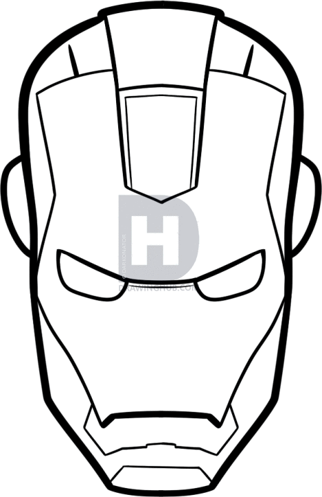 466x720 How To Draw Iron Man Easy, Step