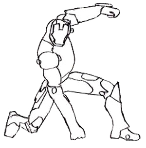 300x306 How To Draw Iron Man