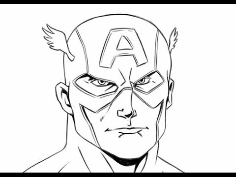 480x360 How To Draw Captain America, Step