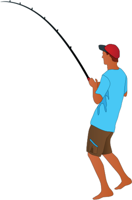 265x400 Fishing Pole Clipart