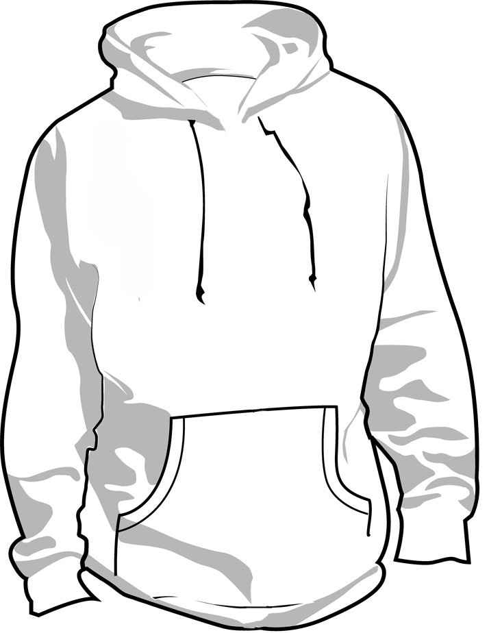 714x924 Hoodie Drawing Free Download