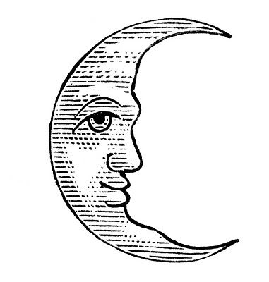 Man In The Moon Drawing