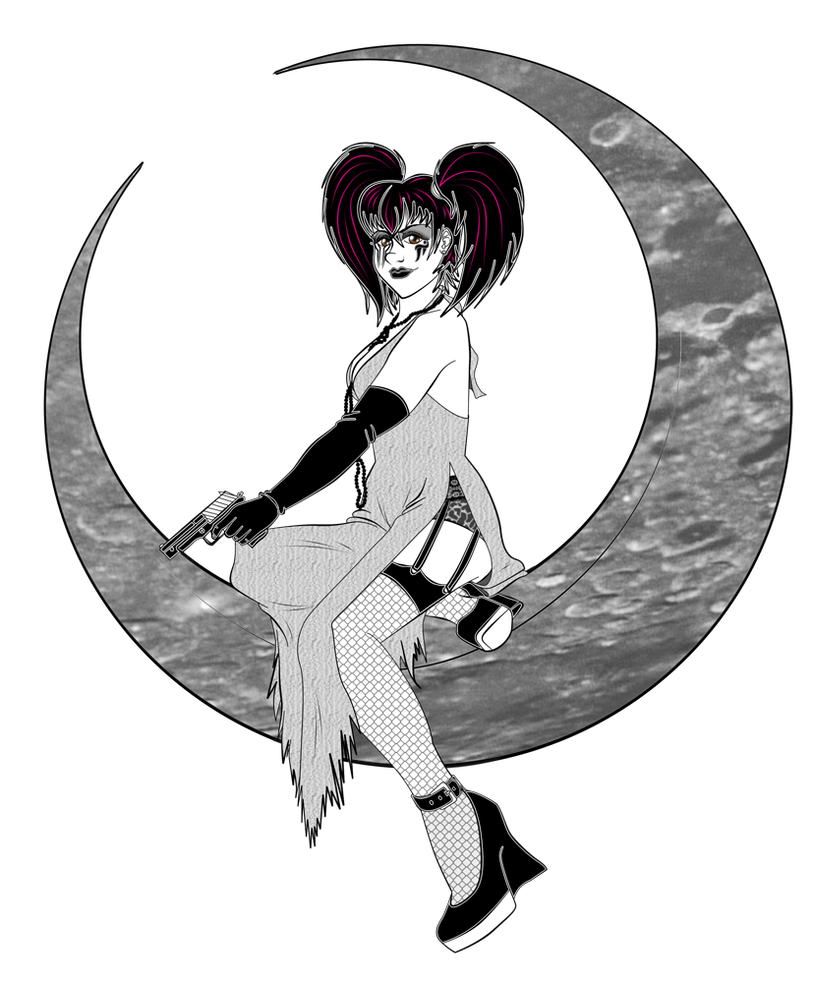 813x983 Woman In The Moon