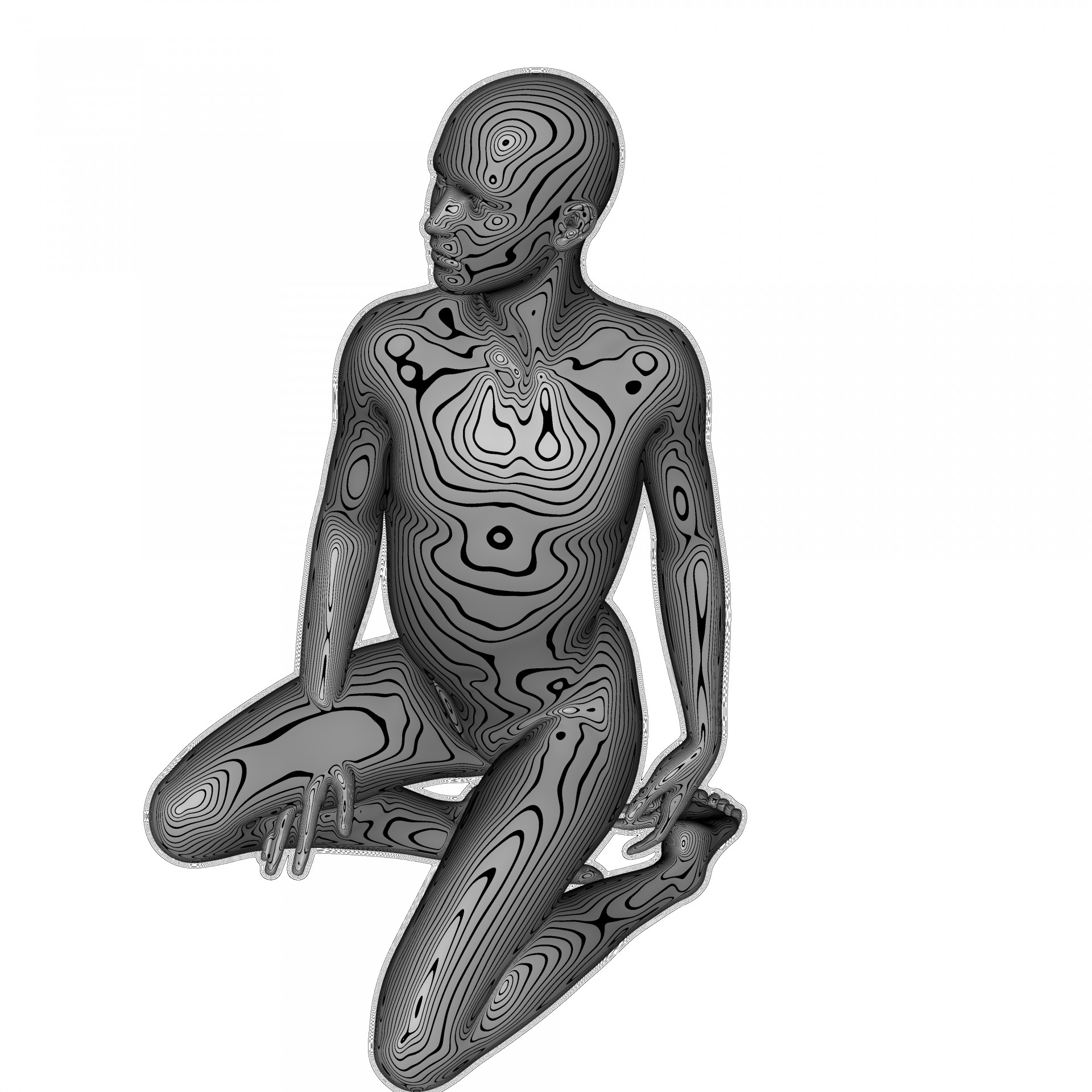 1920x1920 Pose, Kneeling, Weird, Tattoo, Black