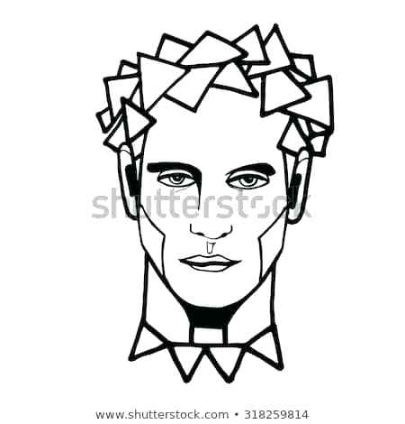 450x470 Abstract Designs Drawing Man Portrait Face Drawings Art Arts