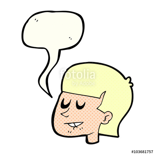 500x500 Comic Book Speech Bubble Cartoon Man Biting Lip Stock Image