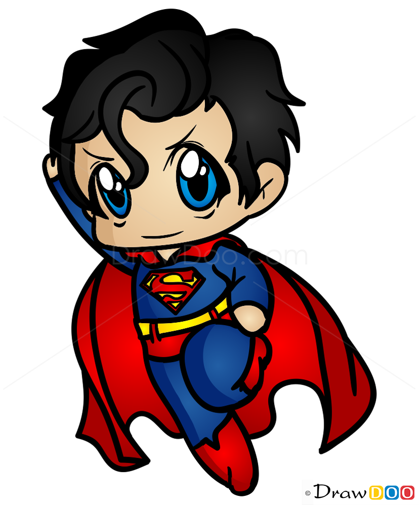 830x1000 How To Draw Superman, Chibi Obnovleno May Avtorom