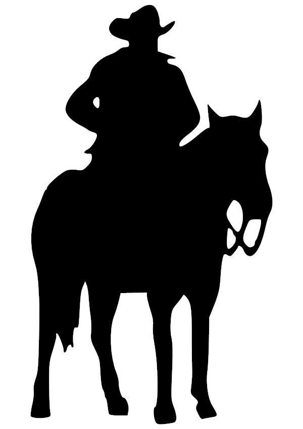 600x849 Man On Horse Vinyl Decal Dream Home Silhouette Clip Art