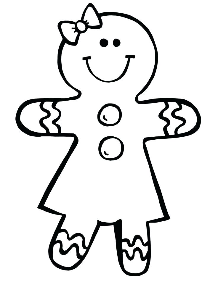 736x970 Ginger Bread Man Outline Outline Of Gingerbread Man Coloring