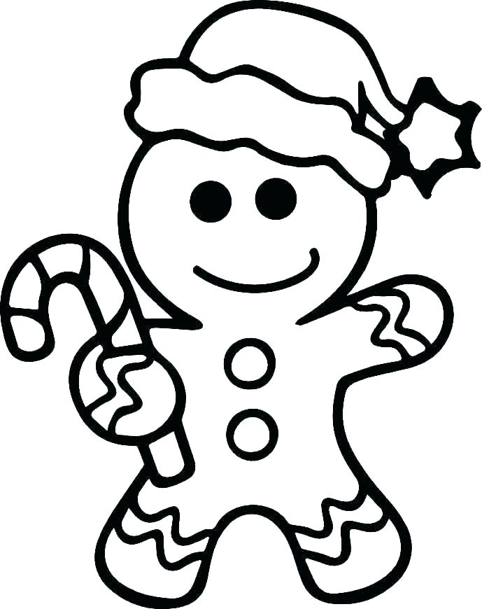 689x870 Ginger Bread Man Outline Printable Gingerbread Man Shape