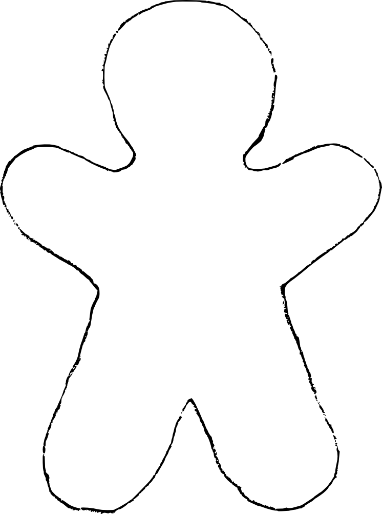 746x1002 Gingerbread Drawing Person Huge Freebie! Download