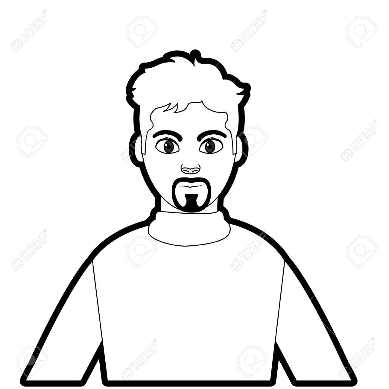 1300x1300 Outline Of A Man