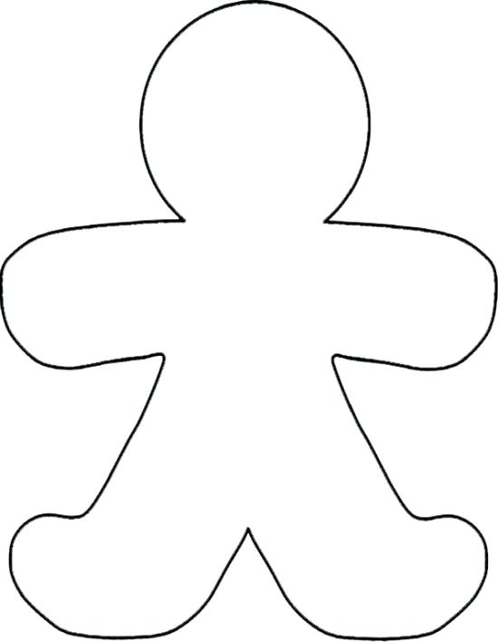 550x709 Outline Of Gingerbread Man Image Ginger Bread Printable Outline