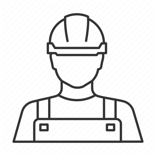 512x512 Carpenter Drawing Outline Transparent Png Clipart Free Download