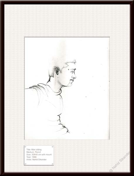 457x600 pencil drawing nahid sikander