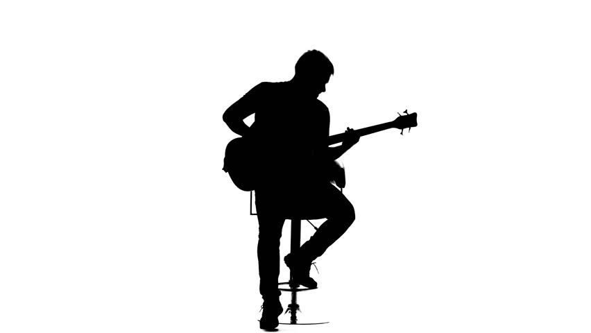 852x480 Silhouette Person Playing Guitar