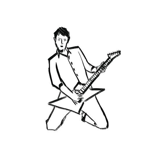 550x550 Cool Guitar Man Posters