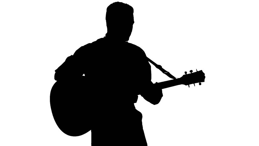 852x480 Gallery Man Playing Guitar Silhouette