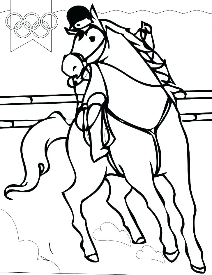 728x942 Horse Coloring Pages For Girls Horse Riding Coloring Pages