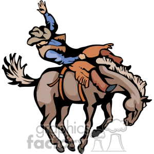 300x300 Western Horse Riding Clipart