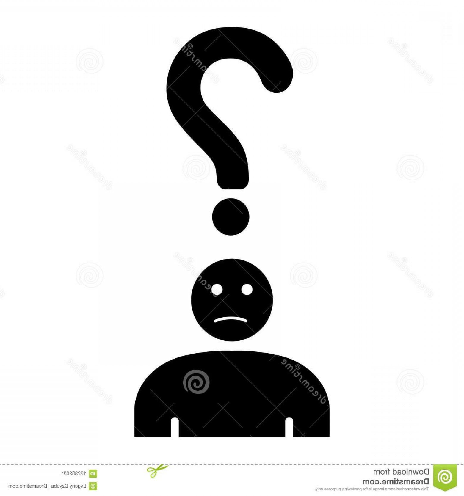 1560x1668 Sign Thinking Person Sign Thinking Person Man Wondered Vector