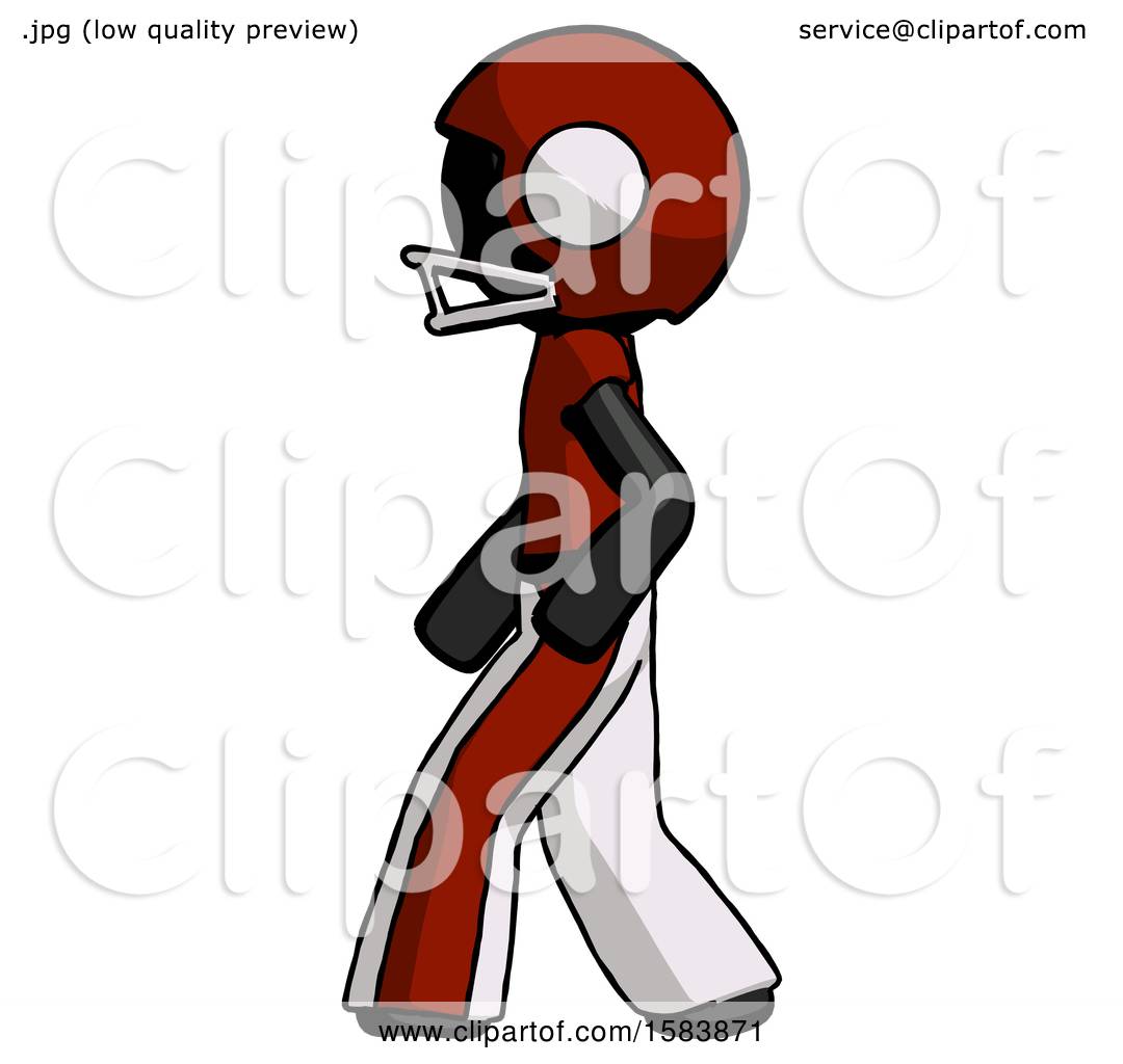 1080x1024 Black Football Player Man Walking Left Side View
