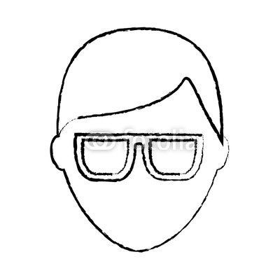 400x400 Man With Glasses Avatar Icon Image Vector Illustration Design