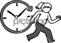 200x141 Conceptual Freehand Drawing Icon From Pictofigo For Time Management