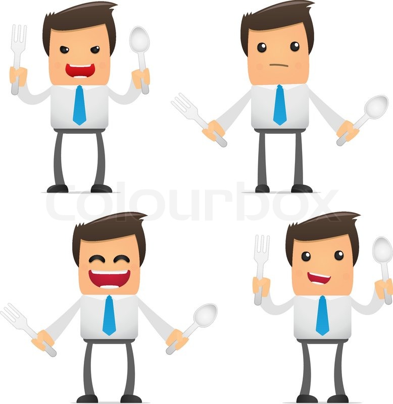 778x800 Set Of Funny Cartoon Manager Stock Vector Colourbox