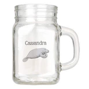 307x307 Manatee Drawing Kitchen Dining Supplies Zazzle Ca