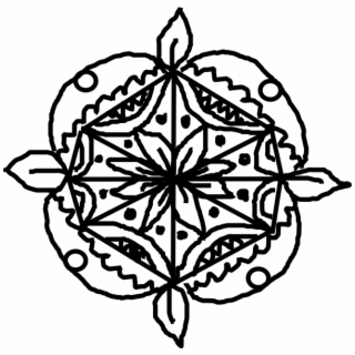 320x320 Hd Om Art Ornament Line Mandala Drawing Clipart
