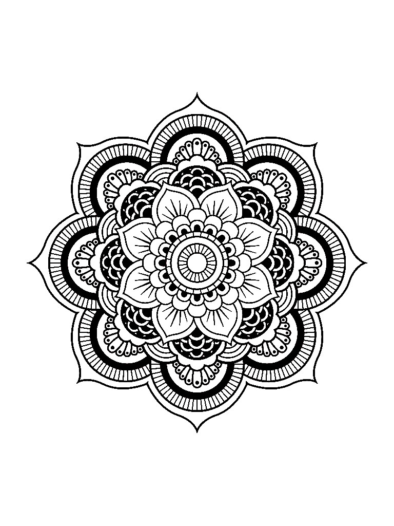 768x1024 Write Your Message Polygon Art In Mandala Art, Mandala
