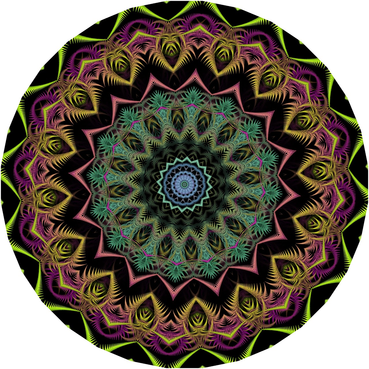 1280x1280 Colorful Mandalas, Geometric Patterns, Design, Mandala, Pattern
