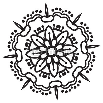 400x400 Hand Drawing Zentangle Mandala Element Buy Photos Ap Images