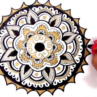 336x336 Mandala Drawing Easy Art Animals Flower Online I Fertility