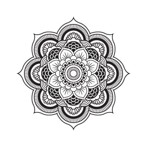 600x600 Mandala Design Laser Mandala Tattoo Design