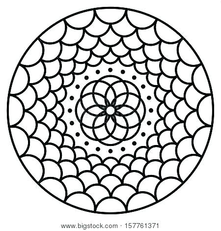 450x470 Easy Mandala Coloring Pages
