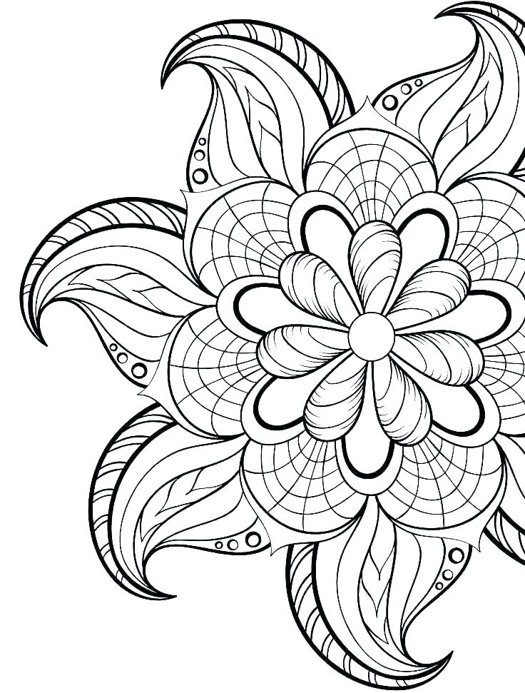 736x971 Coloring Pages Online Mandala Coloring Pages Round Free