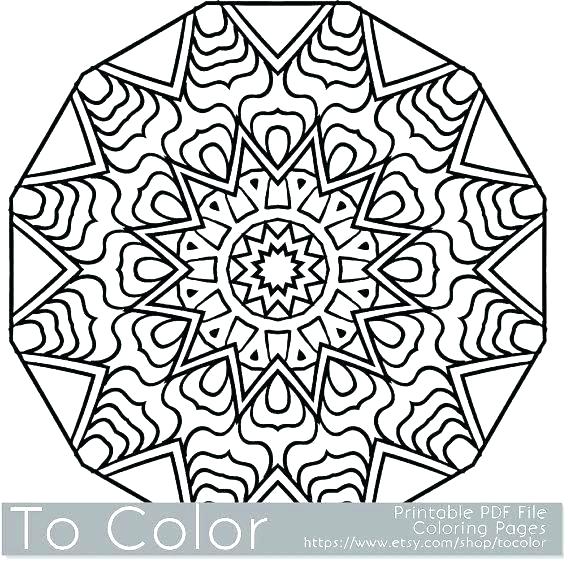 570x565 Mandala Coloring Sheets