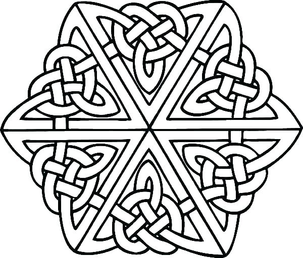 600x512 Celtic Coloring Pages Zupa