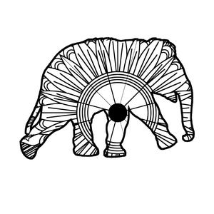 300x300 Baby Elephant Mandala