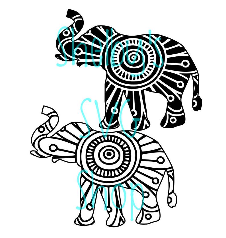 794x836 Elephant Mandala Etsy