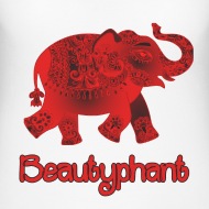 190x190 Elephant Mandala Drawing Beautiful Color Women's Polo Shirt