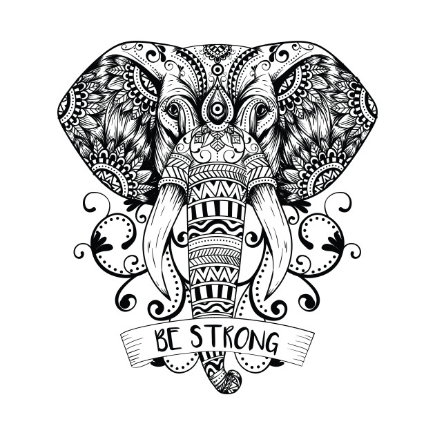 Mandala Elephant Drawing Free download on ClipArtMag